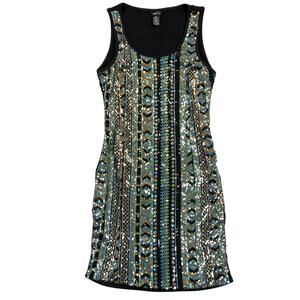 Rue21 Sequin Bodycon Tank Dress Women's Medium Multicolor Party Occasion